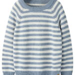 Lil' Atelier Bluse - Strik - NmmDason - Coconut Milk/Tradewinds