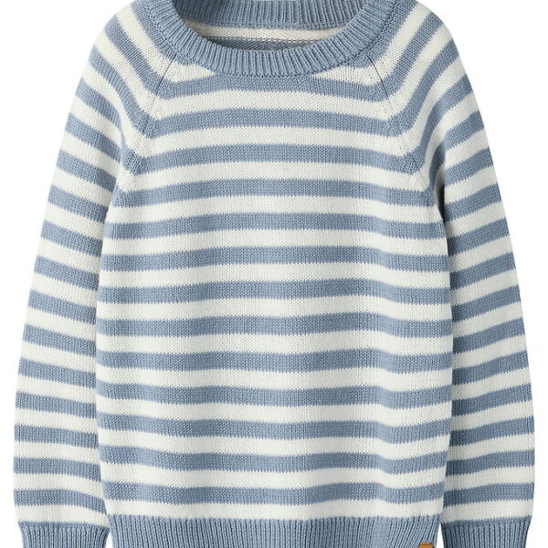 Lil' Atelier Bluse - Strik - NmmDason - Coconut Milk/Tradewinds