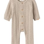 Lil Atelier Daimo Strik Baby Dragt - Pure Cashmere - 56 cm
