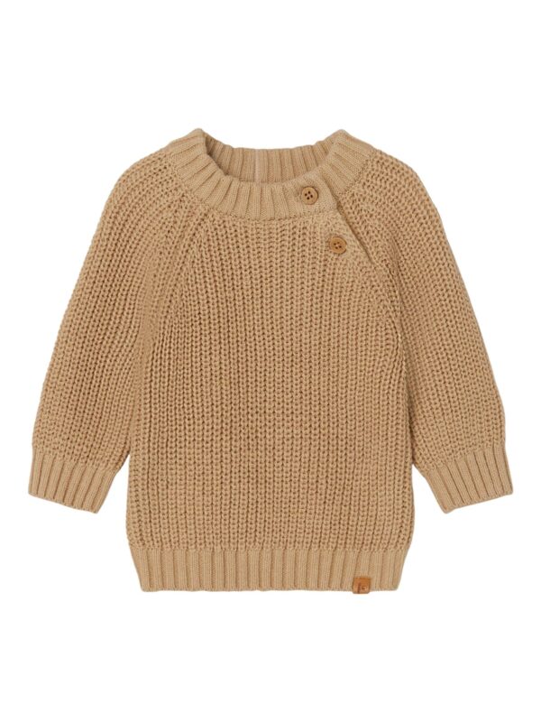 Lil Atelier Emlen Knit - Warm Sand - 56 cm