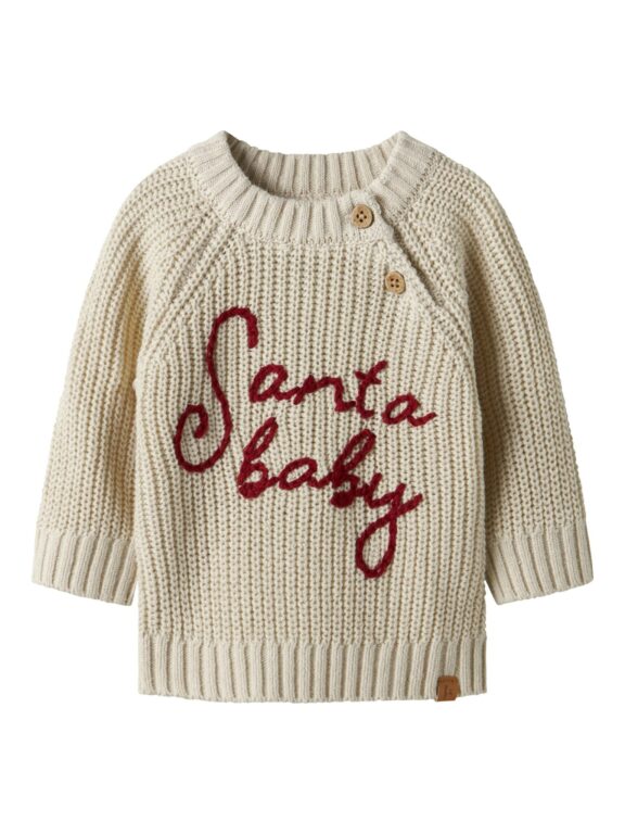 Lil Atelier Emlen Mio Knit - Turtledove - 56 cm