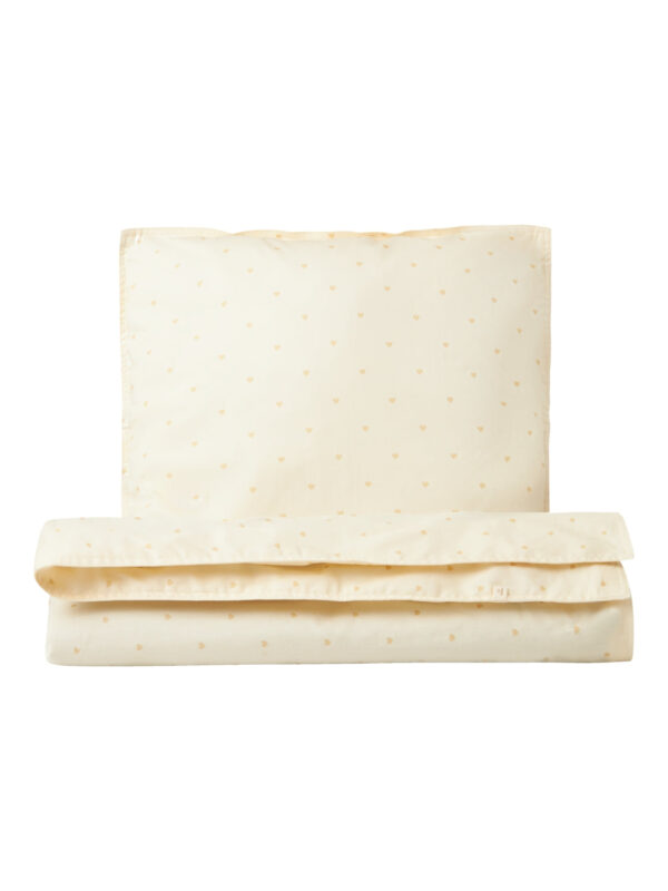 Lil Atelier Fargo Baby Sengetøj Hjerter - Turtledove