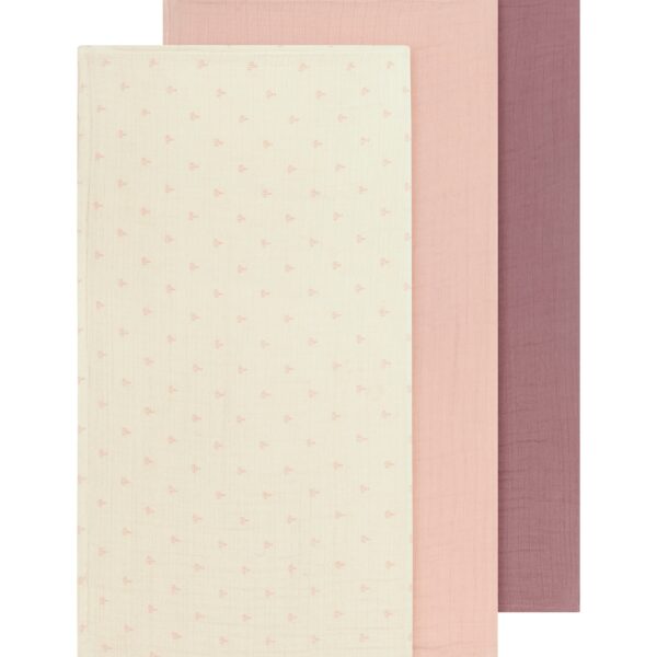 Lil Atelier Fergie 3 pak Nappies - Turtledove/Nostalgia Rose