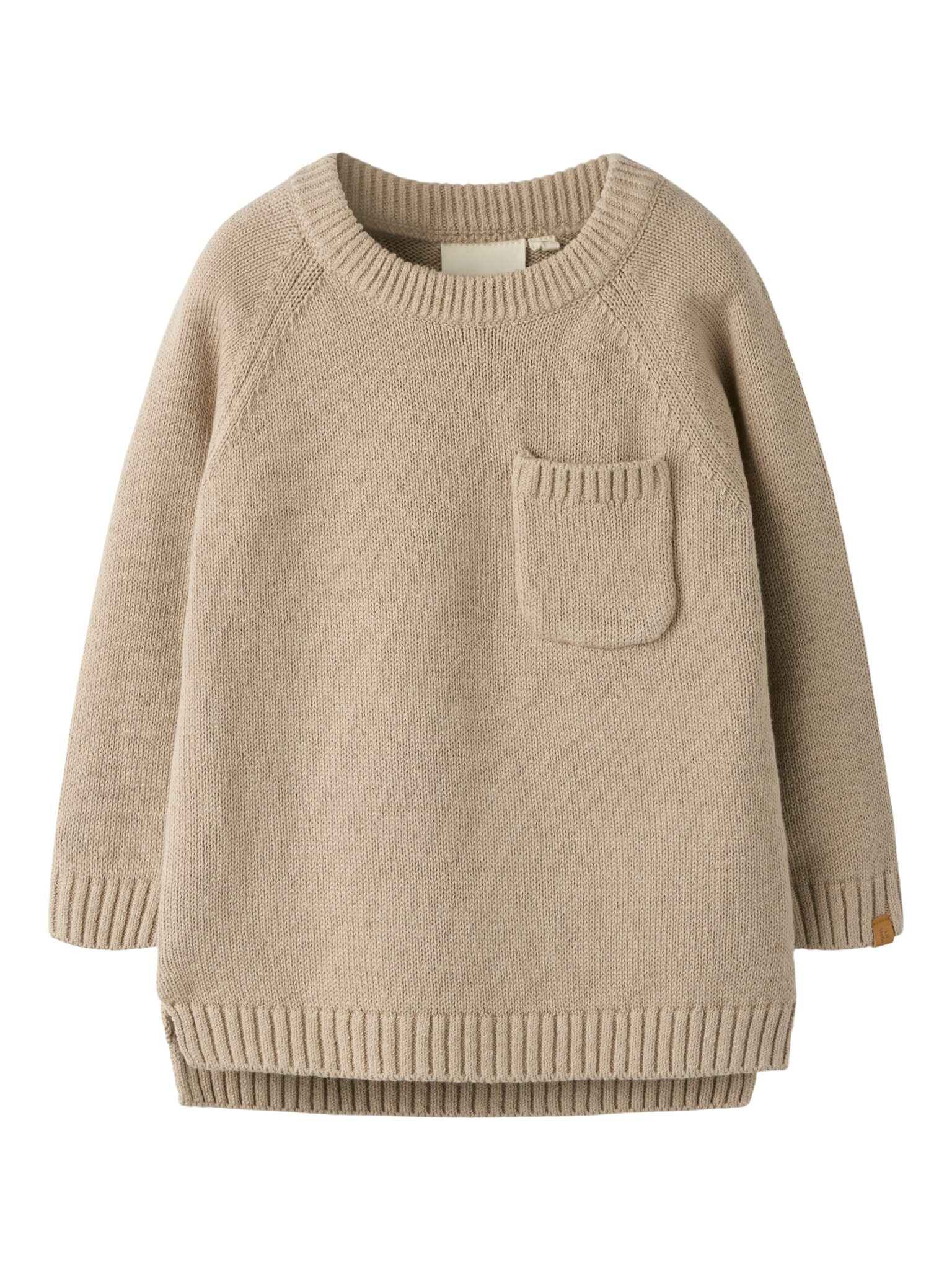 Lil Atelier Fogon LS Knit - Oxford Tan - 92 cm