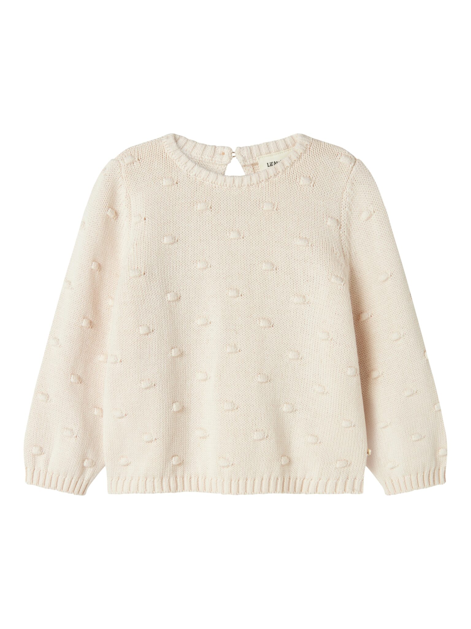 Lil Atelier Gable Loose Knit - Pastel Parchment - 92 cm