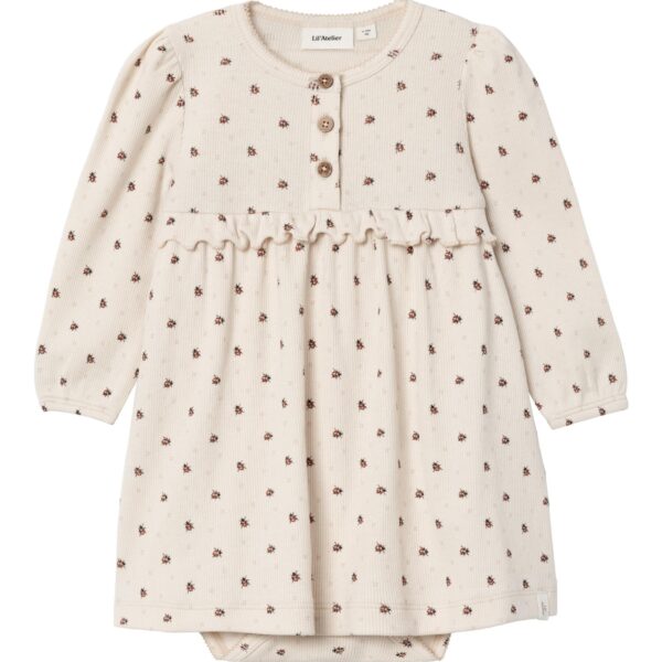 Lil Atelier Gago Body Kjole med Mariehøne - Baked Clay - 56 cm