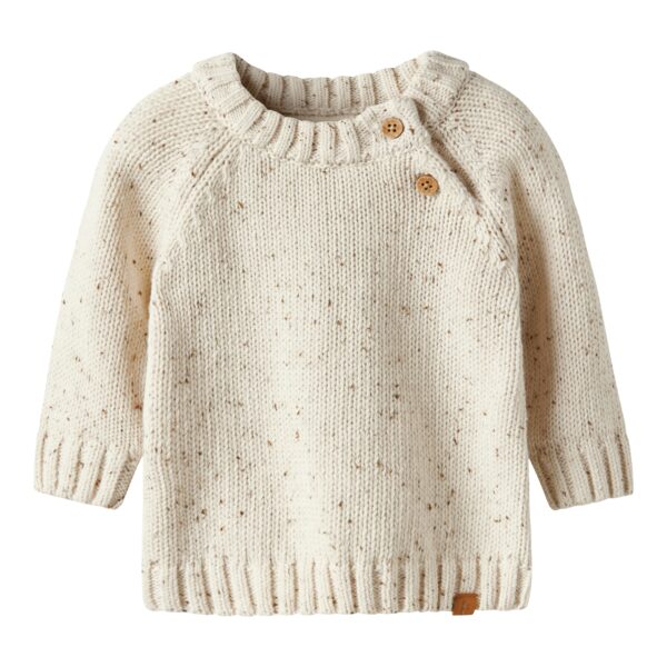 Lil Atelier Galto Fak LS Knit - Turtledove - 56 cm