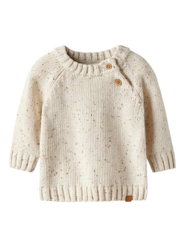 Lil Atelier Galto Fak LS Knit - Turtledove - 56 cm