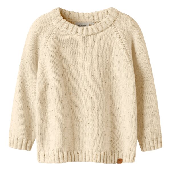 Lil Atelier Galto Fak LS Knit - Turtledove - 92 cm