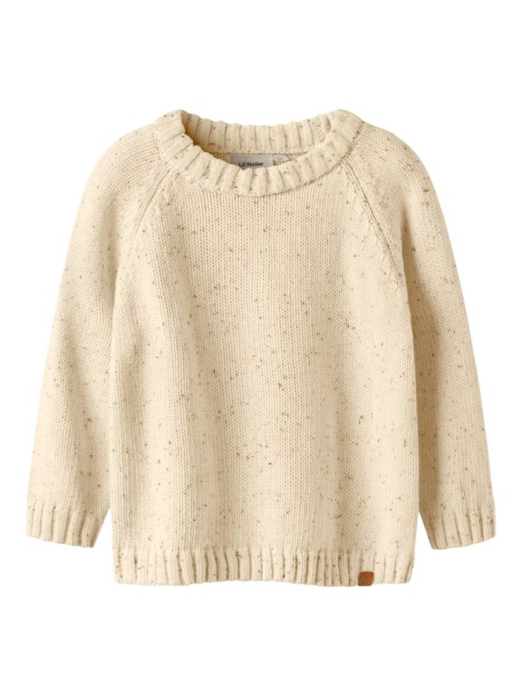 Lil Atelier Galto Fak LS Knit - Turtledove - 92 cm