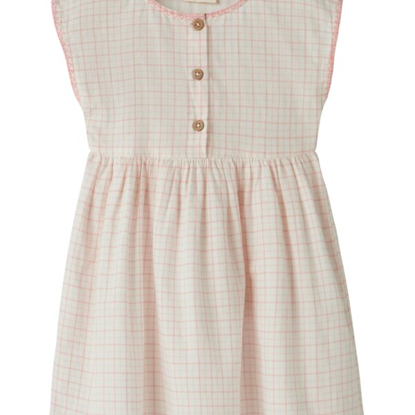 Lil Atelier Hedda Dress - Coconut Milk/Rose Tan - 92 cm