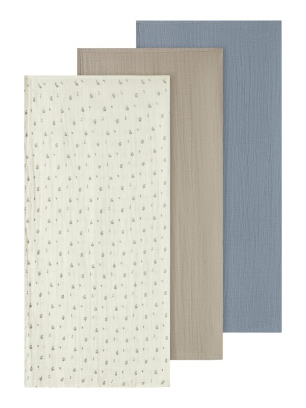 Lil Atelier Isleys 3 pak Nappies - Coconut Milk/OXFORD TAN/TRADEWINDS