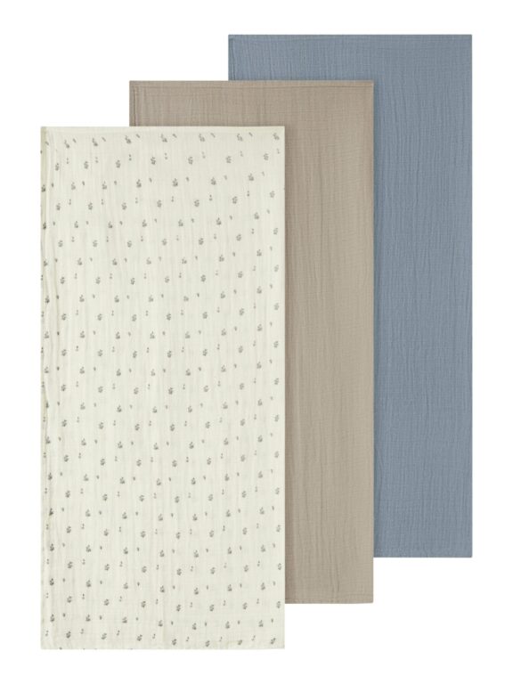 Lil Atelier Isleys 3 pak Nappies - Coconut Milk/OXFORD TAN/TRADEWINDS