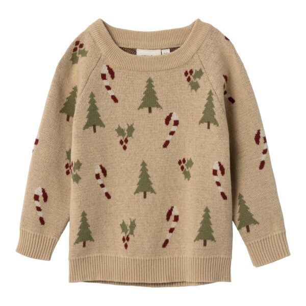 Lil Atelier Lamao Knit - Warm Sand - 92 cm