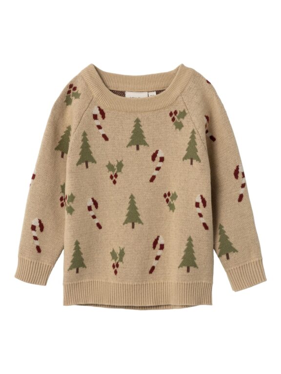 Lil Atelier Lamao Knit - Warm Sand - 92 cm Lil Atelier Lamao Knit - Warm Sand - 92 cm