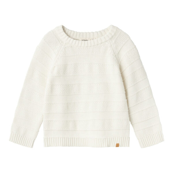 Lil Atelier Larson Knit - Coconut Milk - 92 cm Lil Atelier Larson Knit - Coconut Milk - 92 cm