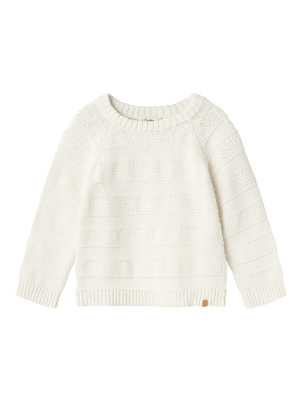 Lil Atelier Larson Knit - Coconut Milk - 92 cm Lil Atelier Larson Knit - Coconut Milk - 92 cm