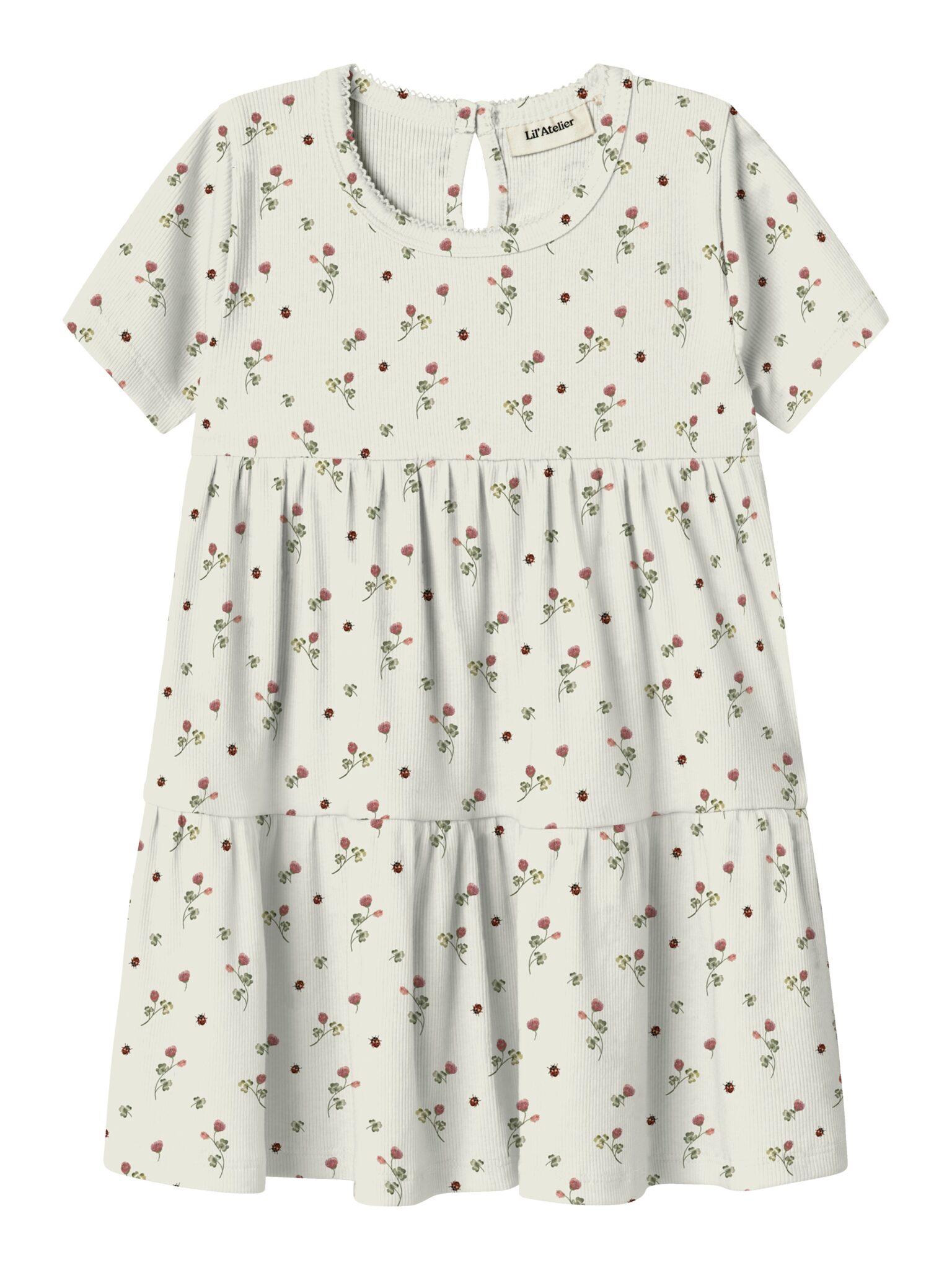Lil Atelier Lavo Era SS Dress - Turtledove - 92 cm