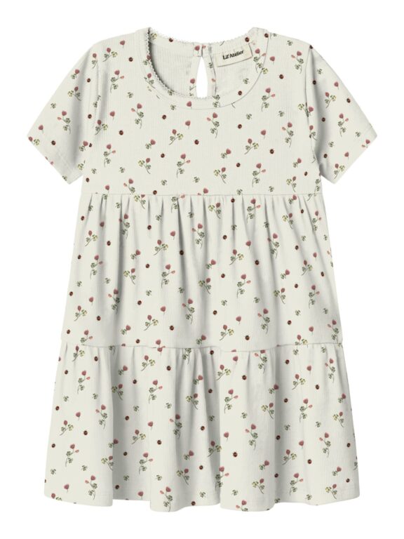 Lil Atelier Lavo Era SS Dress - Turtledove - 92 cm