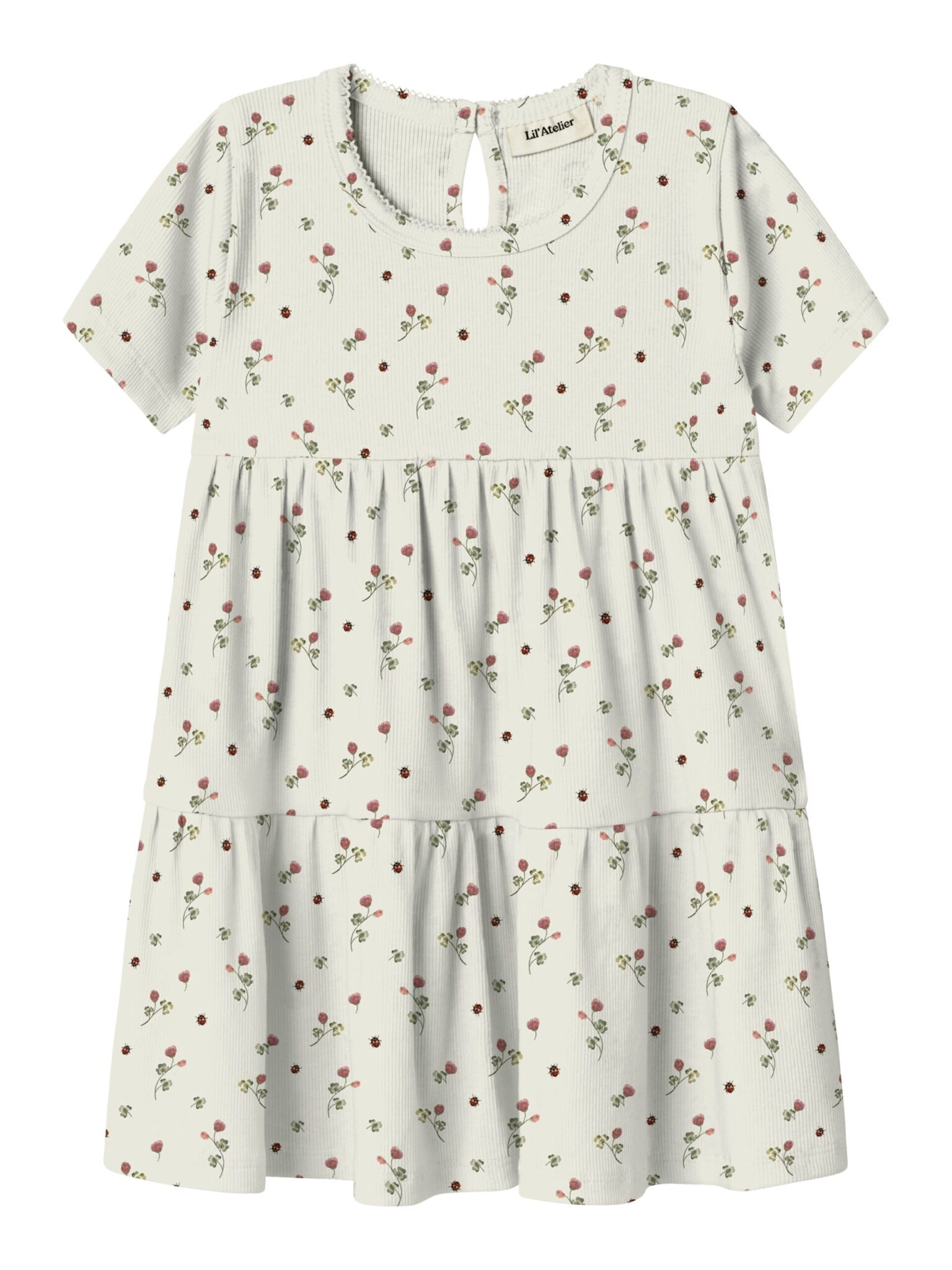 Lil Atelier Lavo Era SS Dress - Turtledove - 92 cm