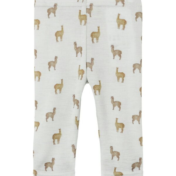 Lil Atelier Leggings - Uld - NbmNoel - Gray Dawn/Lama