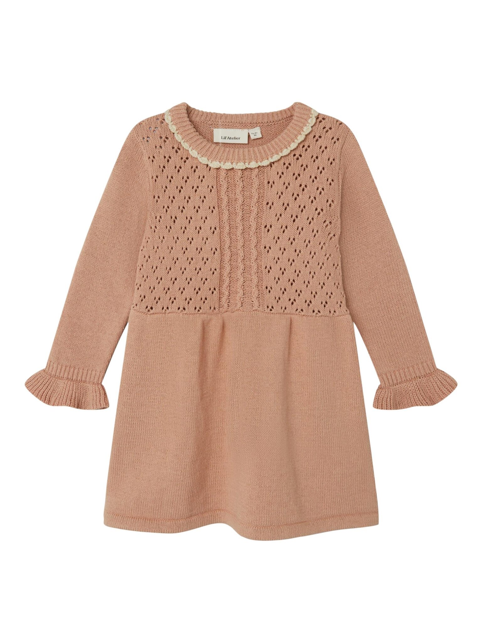 Lil Atelier Loro Knit Dress - Sirocco - 92 cm Lil Atelier Loro Knit Dress - Sirocco - 92 cm