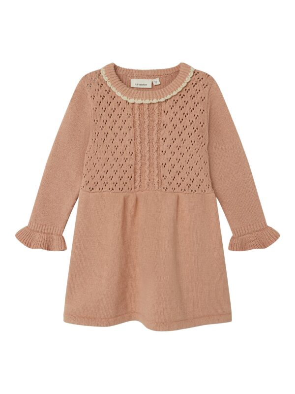 Lil Atelier Loro Knit Dress - Sirocco - 92 cm Lil Atelier Loro Knit Dress - Sirocco - 92 cm