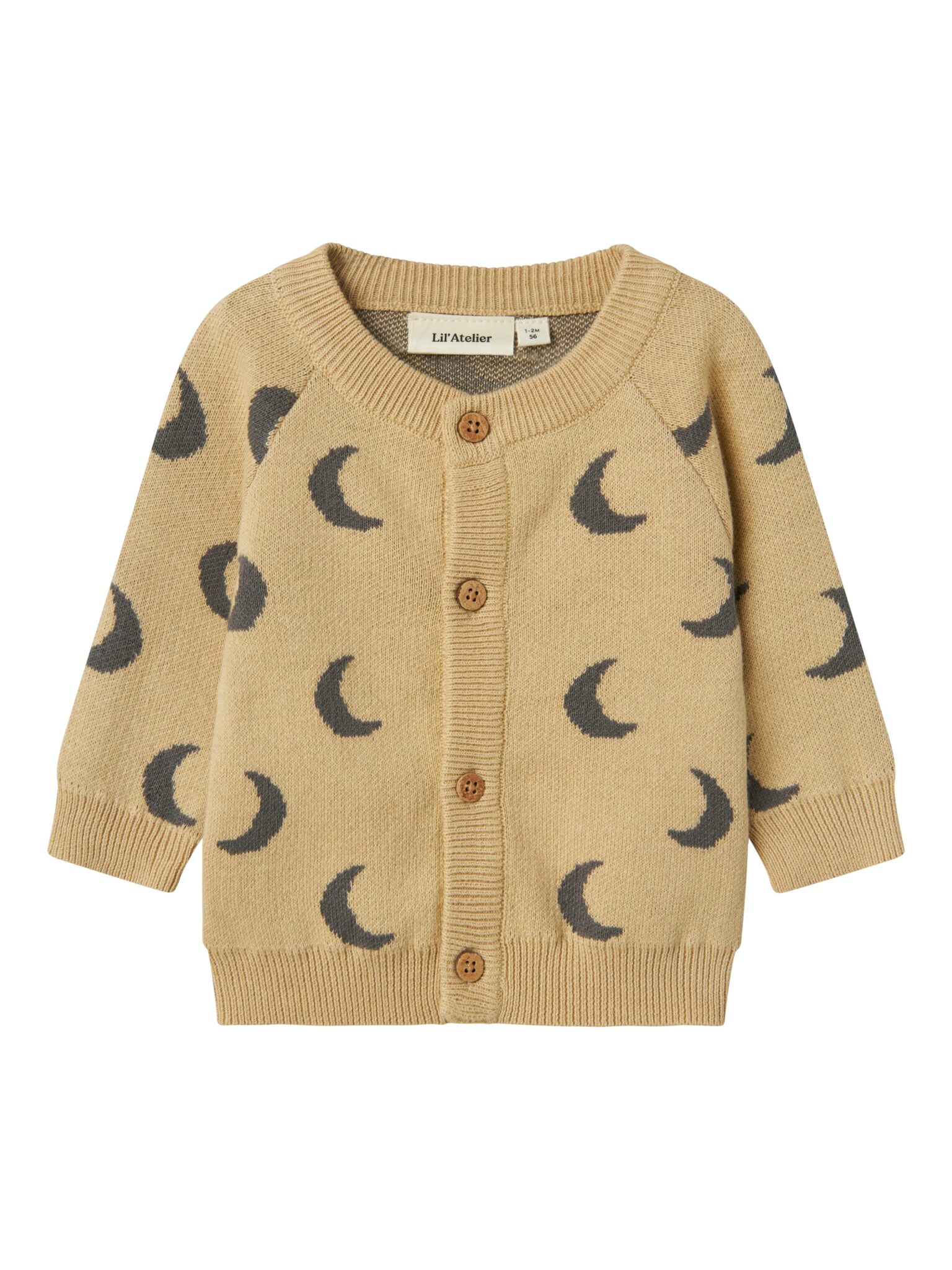 Lil Atelier Lulio Knit Cardigan - Mojave Desert - 56 cm