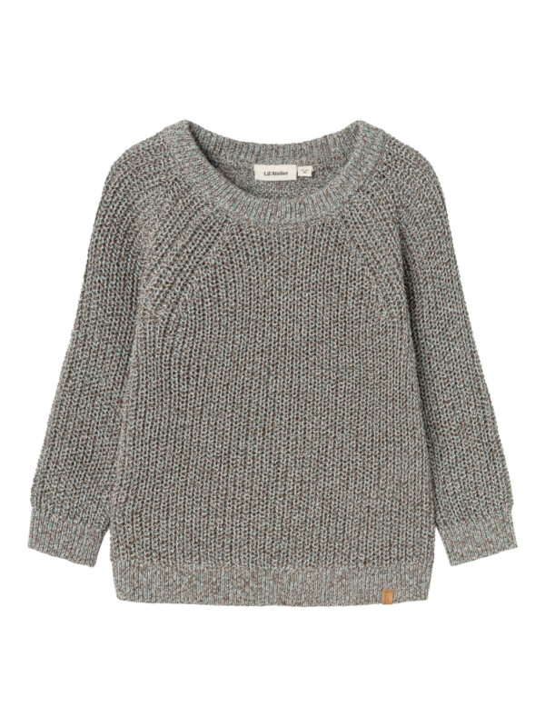 Lil Atelier Noro Knit - Sky Gray - 92 cm Lil Atelier Noro Knit - Sky Gray - 92 cm