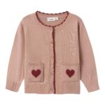 Lil Atelier Saran Knit Cardigan - Nougat - 92 cm