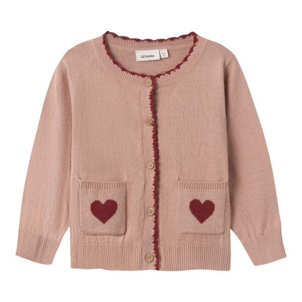 Lil Atelier Saran Knit Cardigan - Nougat - 92 cm
