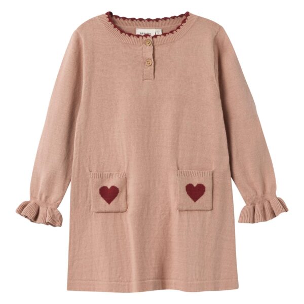 Lil Atelier Saran Knit Dress - Nougat - 92 cm