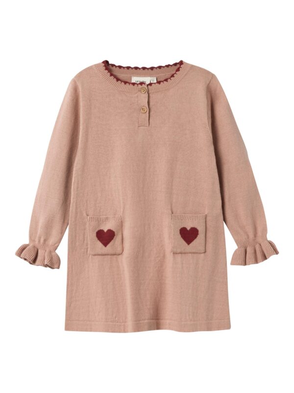 Lil Atelier Saran Knit Dress - Nougat - 92 cm Lil Atelier Saran Knit Dress - Nougat - 92 cm