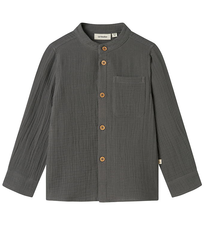 Lil' Atelier Skjorte - NmmLoros - Poppy Seed Lil' Atelier Skjorte - NmmLoros - Poppy Seed