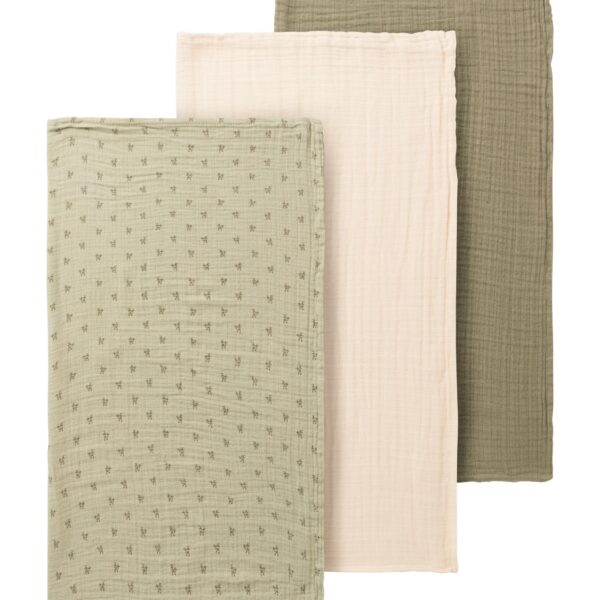 Lil Atelier Stofbleer 3 pak - Moss Grey