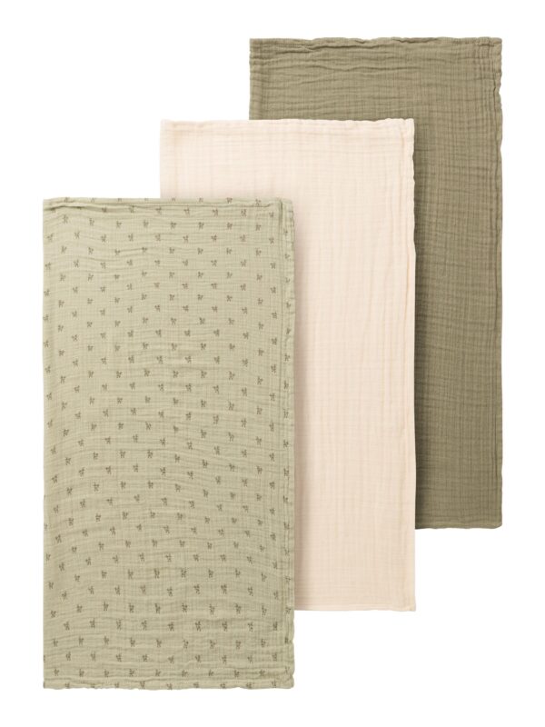 Lil Atelier Stofbleer 3 pak - Moss Grey Lil Atelier Stofbleer 3 pak - Moss Grey