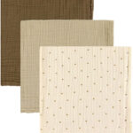 Lil Atelier Stofbleer - 3-pak - Musselin - NbnIsley - Turtledove