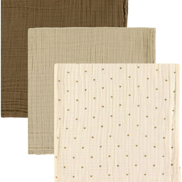 Lil Atelier Stofbleer - 3-pak - Musselin - NbnIsley - Turtledove