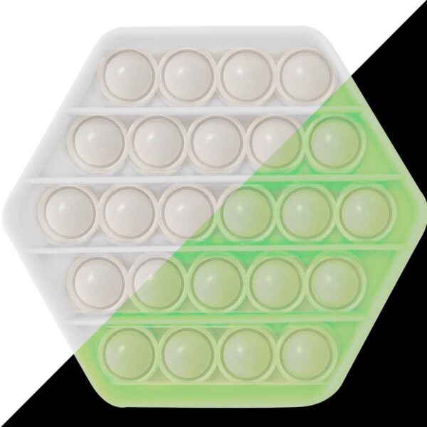 Liniex | Fidget Pop It - Sekskantet/Glow in the dark, 1 stk