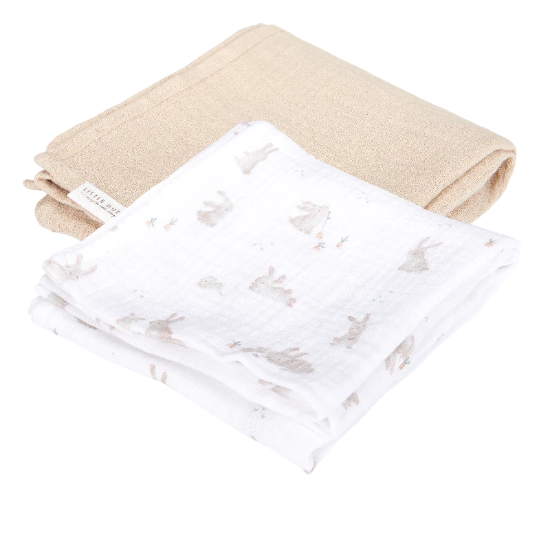 Little Dutch - Stofbleer 70x70 Muslin - Baby Bunny / Beige
