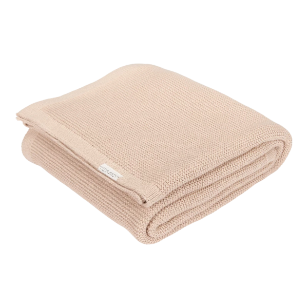 Little Dutch - Strikket Tæppe 110x140 - Beige