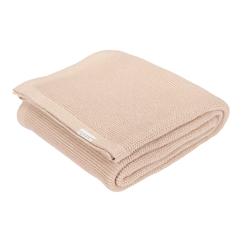 Little Dutch - Strikket Tæppe 110x140 - Beige