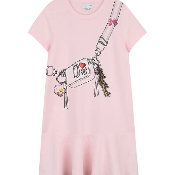 Little Marc Jacobs Kjole - Rosa m. Taske