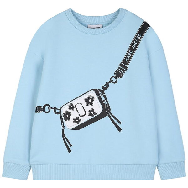 Little Marc Jacobs Sweatshirt - Lyseblå m. Taske