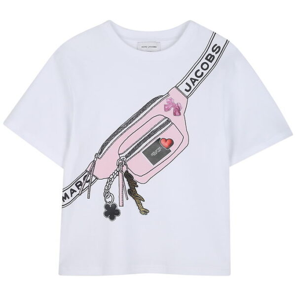 Little Marc Jacobs T-shirt - Hvid m. Taske Little Marc Jacobs T-shirt - Hvid m. Taske