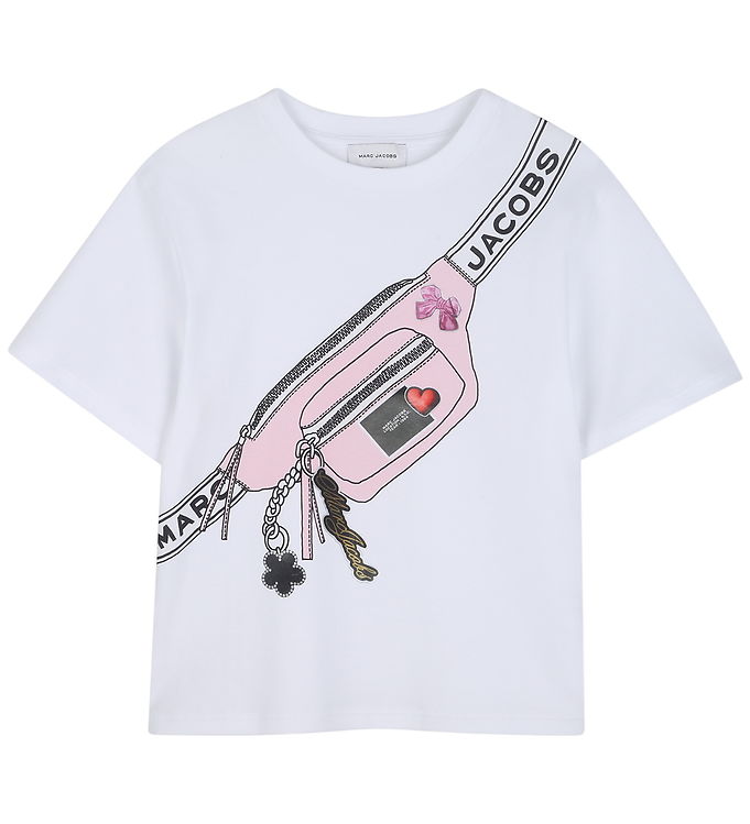 Little Marc Jacobs T-shirt - Hvid m. Taske