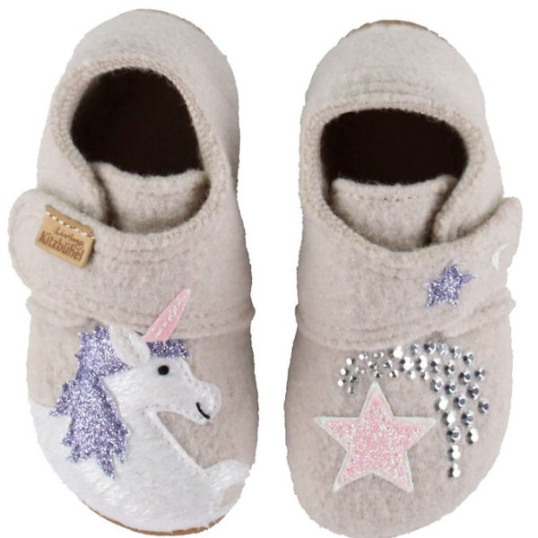 Living Kitzbühel Hjemmesko - Uld - Einhornzauber - Oat Milk