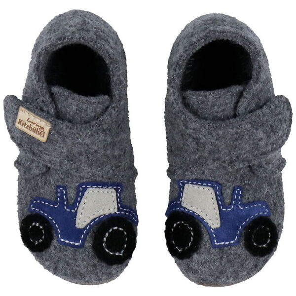 Living Kitzbühel Hjemmesko - Uld - Traktor - Grå