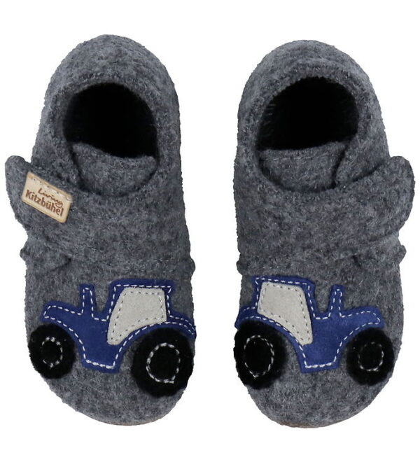 Living Kitzbühel Hjemmesko - Uld - Traktor - Grå
