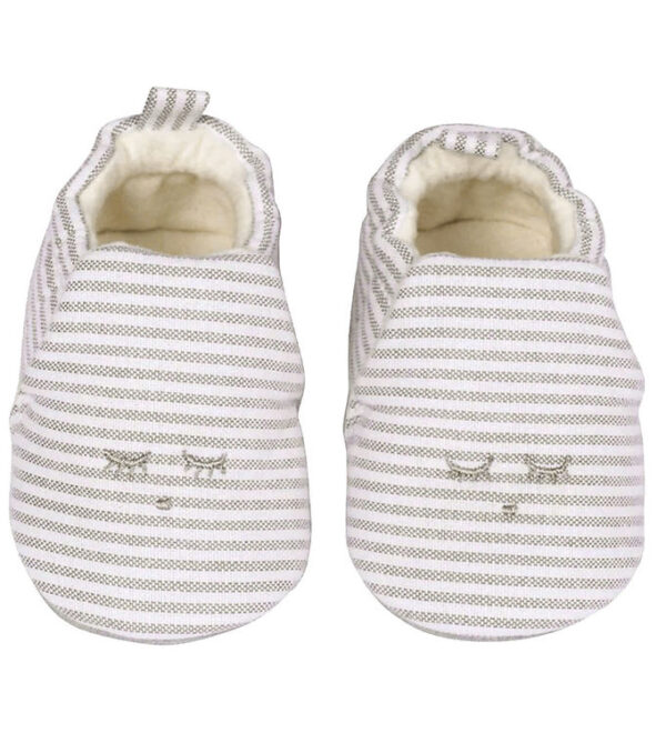 Livly Hjemmesko - Lys Beige/Hvidstribet Livly Hjemmesko - Lys Beige/Hvidstribet